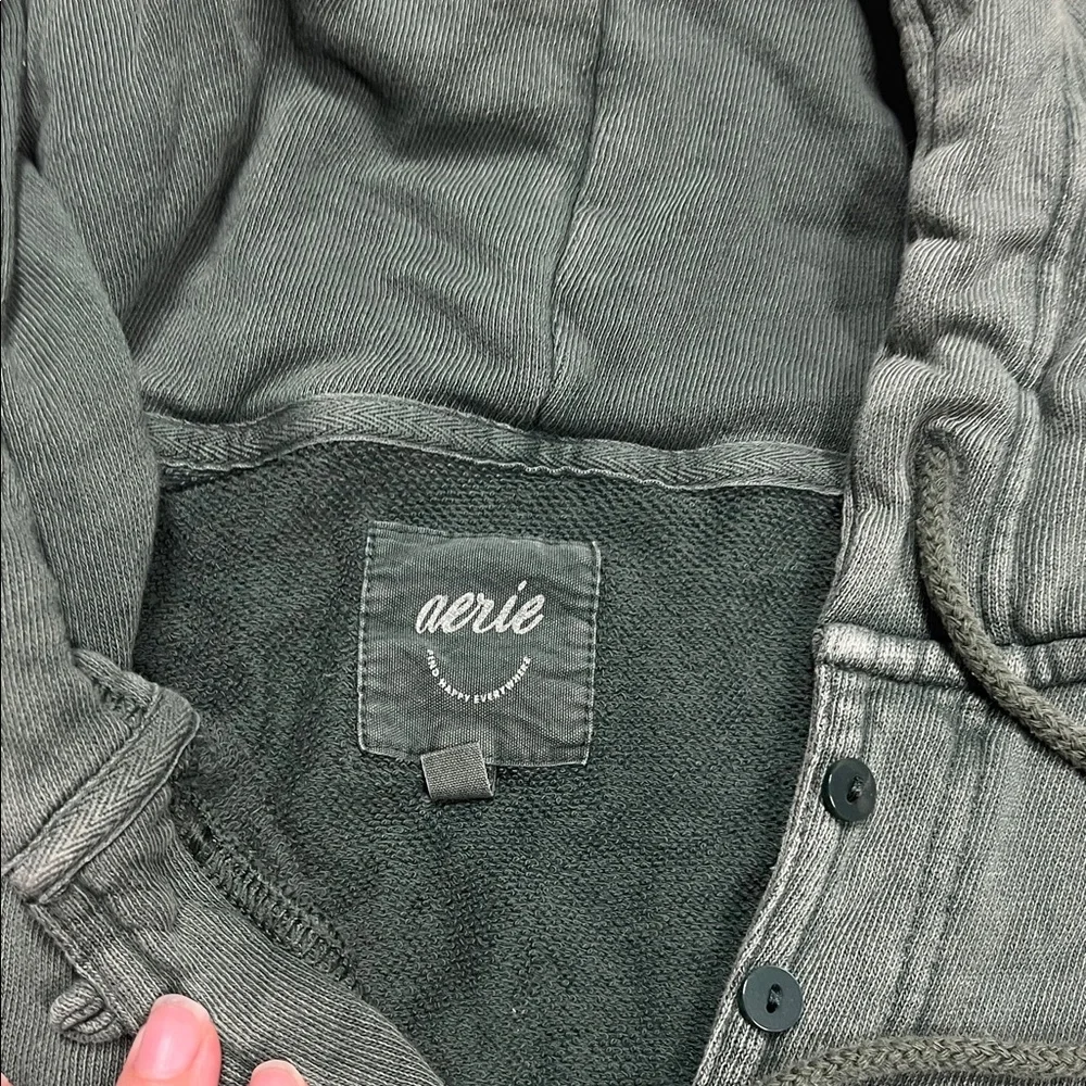 Aerie Green Women's Hoodie - Picture 2 of 5